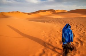 Berber guide on Merzouga sand dunes